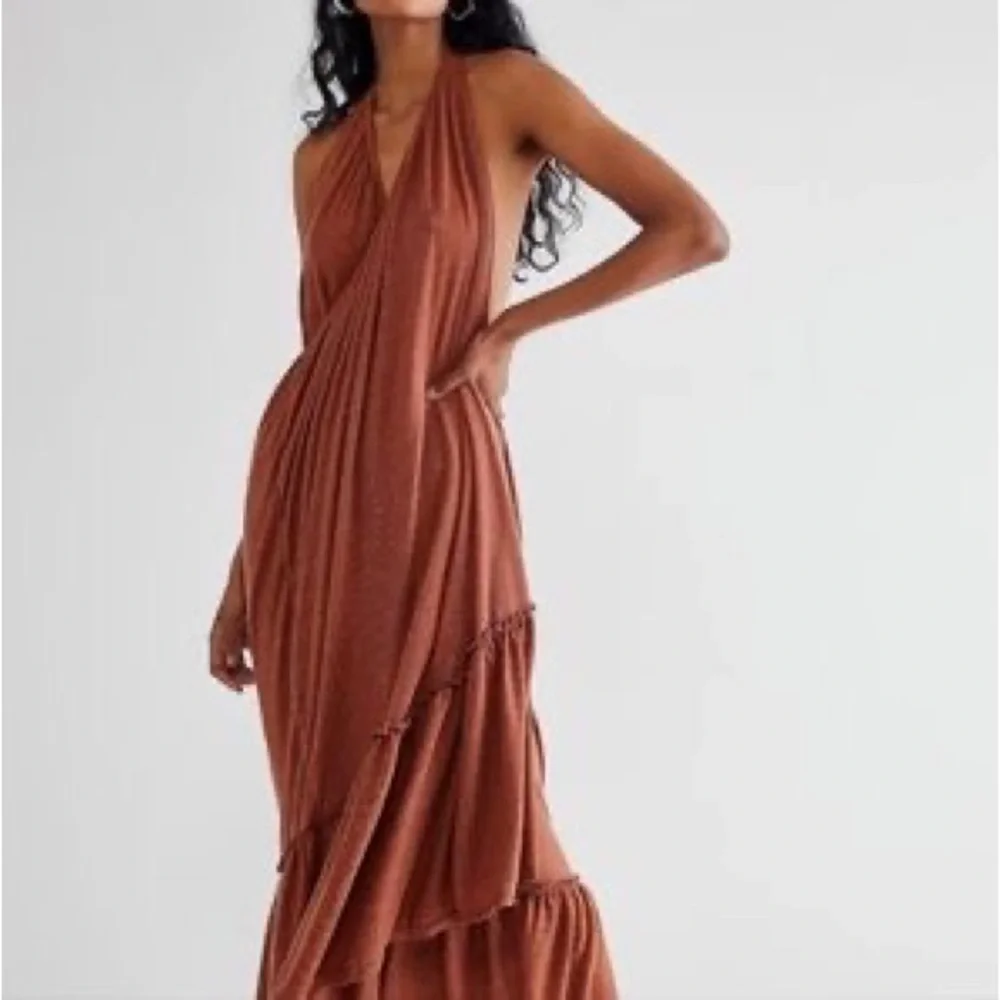 NWT Free People Beach Dew Shine Convertible Maxi Skirt Dress Sz XS Z499-96